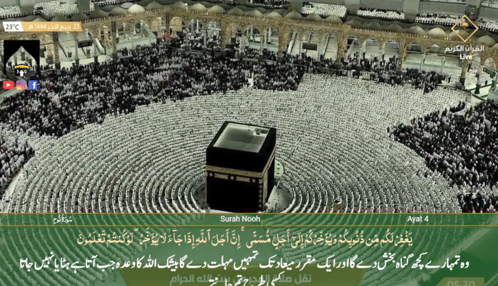 17th Nov 2022 - Makkah Fajr - Sheikh Sudais - Urdu Translation