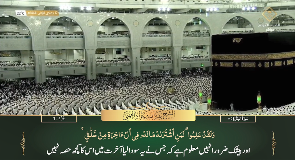 6th Dec 2022 - Makkah Fajr - Sheikh Juhany - Urdu Translation