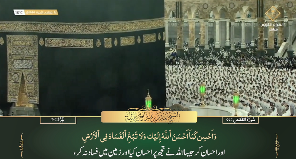 5th Jan 2023 - Makkah Fajr - Sheikh Baleelah - Urdu Translation