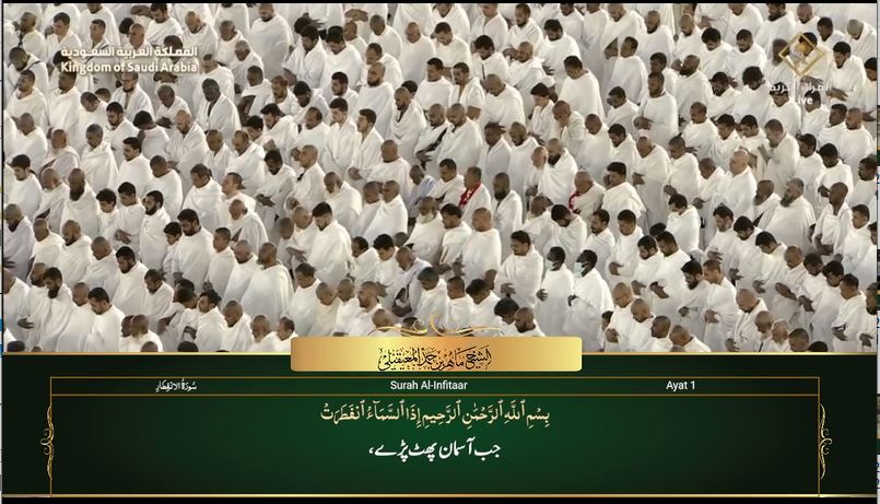 3rd Aug 2023 Makkah Maghrib Sheikh Mu’ayqali Urdu Translation