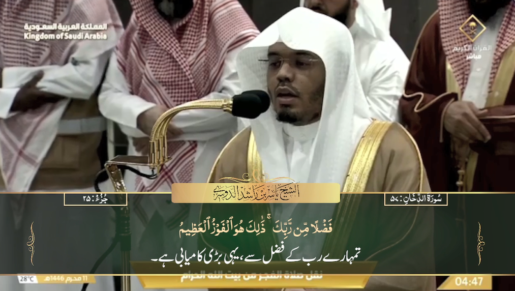 17th July 2024 - Makkah Fajr - Sheikh Dosary - Urdu Translation