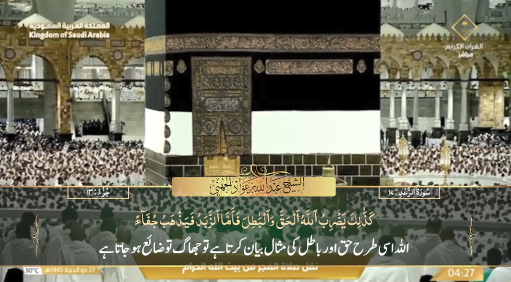 3rd July 2024 - Makkah Fajr - Sheikh Juhany - Urdu Translation