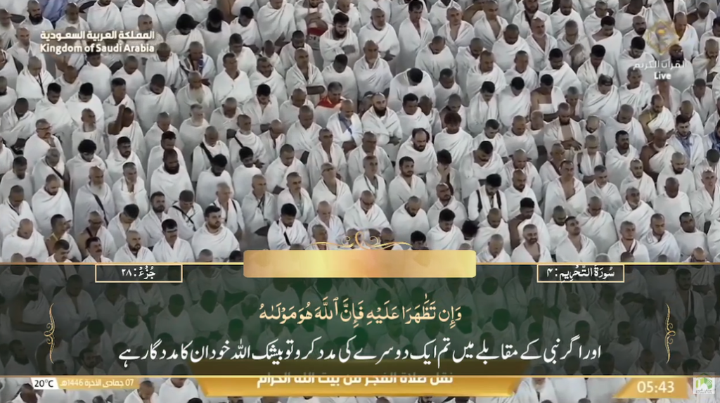 8th Dec 2024 - Makkah Fajr - Sheikh Turki - Urdu Translation